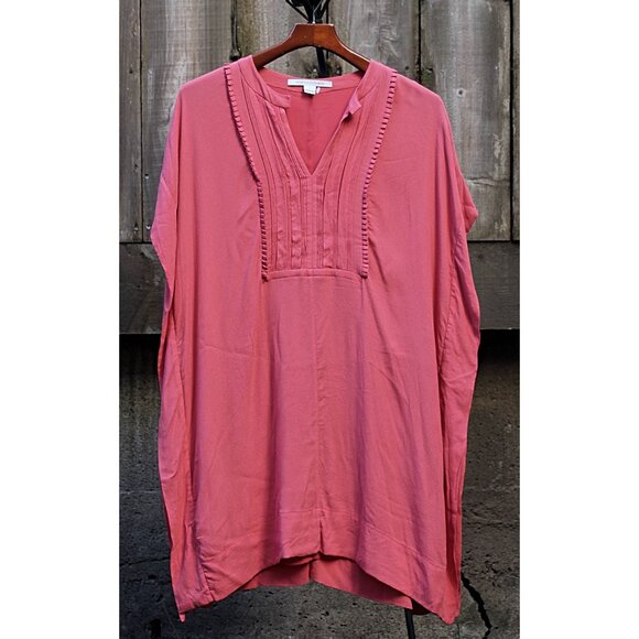 Diane Von Furstenberg DVF - NAZ Caftan Dress, Oversized or Swim Cover, Pink S - Picture 1 of 10